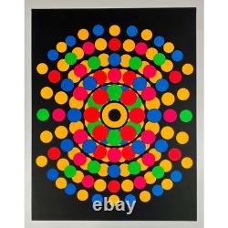 Original Poster 1970 Black Light Dots (screen Printed)