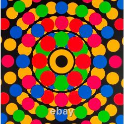 Original Poster 1970 Black Light Dots (screen Printed)