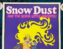 Original Poster Snow Dust Seven Little Snorts Cocaine Drugs Snow White Disney