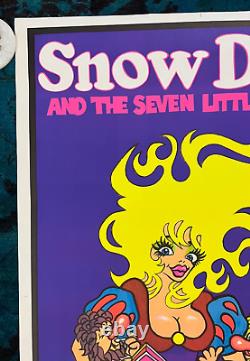Original Poster Snow Dust Seven Little Snorts Cocaine Drugs Snow White Disney