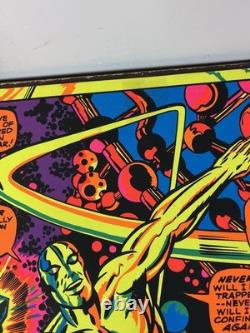 Original Silver Surfer Black Light Poster 1971 Third Eye At Last I Am Free