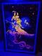 Original Velva Print Freedom Flight Blacklight Poster Framed. Sold As-is