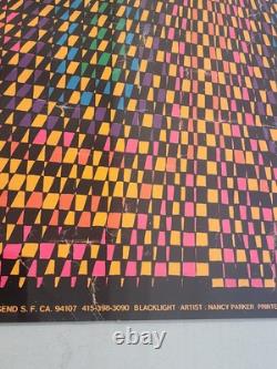 Original Vintage 1968 Blacklight Psychedelic 23 Energy Poster