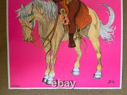 Original Vintage 1972 Liona and Mo-dak blacklight poster set 70s Alisten couple