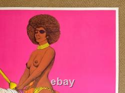 Original Vintage 1972 Liona and Mo-dak blacklight poster set 70s Alisten couple
