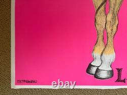 Original Vintage 1972 Liona and Mo-dak blacklight poster set 70s Alisten couple