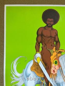 Original Vintage 1972 Liona and Mo-dak blacklight poster set 70s Alisten couple