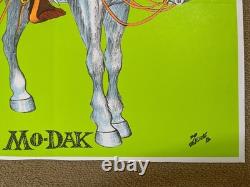 Original Vintage 1972 Liona and Mo-dak blacklight poster set 70s Alisten couple