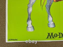 Original Vintage 1972 Liona and Mo-dak blacklight poster set 70s Alisten couple