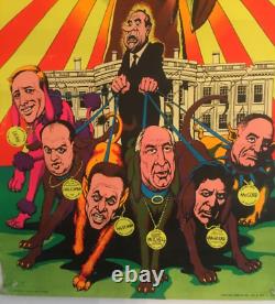 Original Vintage 1973 The Watergate Black Light Poster by Ralph Reese #767 Rare