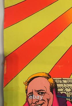 Original Vintage 1973 The Watergate Black Light Poster by Ralph Reese #767 Rare