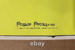 Original Vintage Back Light Poster Psychedelic Balloons Trippy 1969