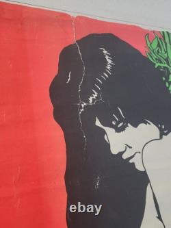 Original Vintage Black Light Poster The Burden Of Life Is Love 1969