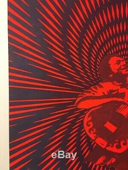 Original Vintage Blacklight Poster 1969 Ravi Shankar 60s Indian Sitar Musician