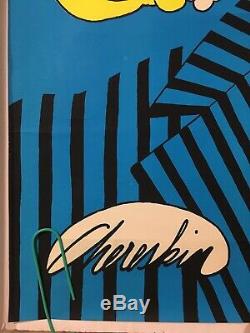 Original Vintage Blacklight Poster 1970 Chereskin Dear Love Corp Gangster Pin-up
