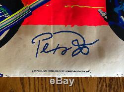 Original Vintage Blacklight Poster Easy Rider Peter Fonda 1970