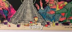 Original Vintage Blacklight Poster Jesus Christ Superstar 1971 Musical Promo 70s