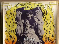 Original Vintage Blacklight Poster Jimi Hendrix Gary Patterson Psychedelic Flame