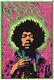 Original Vintage Blacklight Poster Jimi Hendrix Joe Roberts Jr. The Experienced
