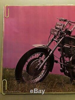 Original Vintage Blacklight Poster Last Trip Motorcycle Woman Skeleton 1973