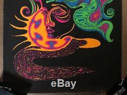 Original Vintage Blacklight Poster Lucy in the Sky with Diamonds The Beatles