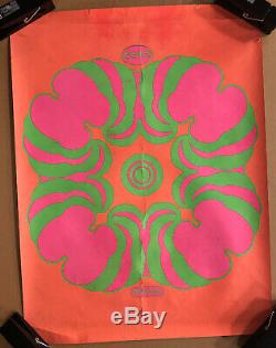 Original Vintage Blacklight Poster Peter Max Come Psychedelic Trippy 1960s Pinup