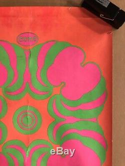 Original Vintage Blacklight Poster Peter Max Come Psychedelic Trippy 1960s Pinup