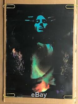 Original Vintage Blacklight Poster Rebirth Woman Psychedelic 1970s Day Glow