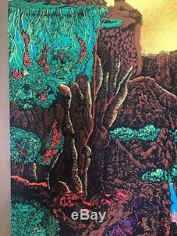 Original Vintage Blacklight Poster The Beatles Mount Rushmore Lost Horizon 1970s