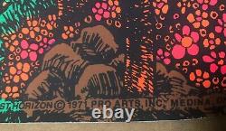 Original Vintage Blacklight Poster The Beatles Mount Rushmore Lost Horizon 1970s