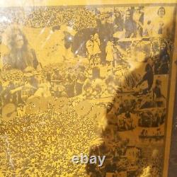 Original Vintage Blacklight Woodstock Poster We Are One 1960s Groovy Hippy 60s