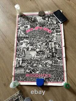 Original Vintage Blacklight Woodstock Poster We Are One 1960s Photo Picture 60s