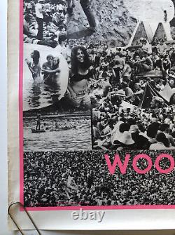 Original Vintage Blacklight Woodstock Poster We Are One 1960s Photo Picture 60s