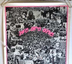 Original Vintage Blacklight Woodstock Poster We Are One 1960s Photo Picture 60s