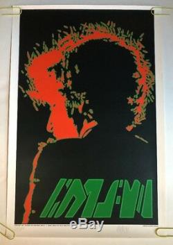 Original Vintage Bob Dylan Poster Psychedelic Blacklight Pin-Up Peter Marsh 90s