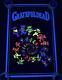 Original Vintage Grateful Dead Dancing Spiral Bears 35x23 Blacklight Poster