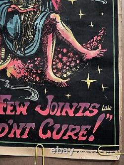 Original Vintage Poster Few Joints won't cure weed blacklight weed marijuana