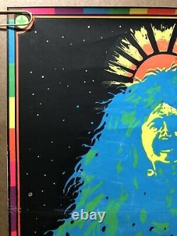 Original Vintage Poster Janis Joplin Blacklight psychedelic music black light