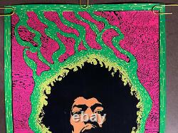 Original Vintage Poster Jimi Hendrix Blacklight Joe Roberts Jr. Psychedelic