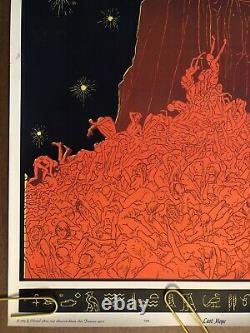 Original Vintage Poster Last Hope Black Light Pin Up Trippy Psychedelic Orange