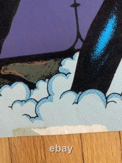 Original Vintage Poster Neon vampire 1979 pro Arts Black Light Head Shop 20x28