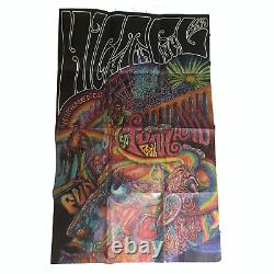 Original Vintage Poster Psychedelic Hippie Houghton Lake Michigan Funland Closed