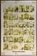 Original Vintage Poster San Francisco Row Houses Yellow Black Light Street Pinup