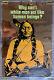 Original Vintage Poster Sitting Bull Mylar Black Light Why Whit Man 1970s Pin Up