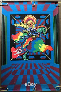 Original Vintage Poster The Sea Goddess blacklight woman 1960s Walotsky