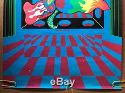 Original Vintage Poster The Sea Goddess blacklight woman 1960s Walotsky