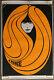 Original Vintage Poster Peace Woman Psychedelic Hair Orange Blacklight 1960s