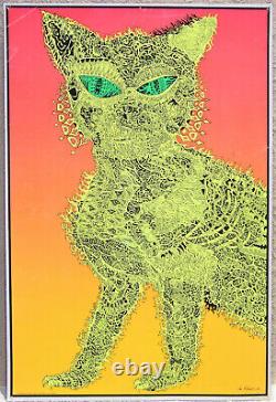 Original Vintage Psychedelic Black Light Poster By Joe Roberts Jr