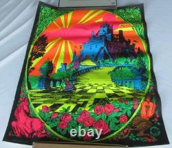 Original vintage blacklight poster The Castle 1970 by Dutchmen Press Sausalito