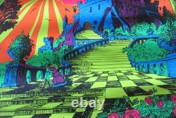 Original vintage blacklight poster The Castle 1970 by Dutchmen Press Sausalito